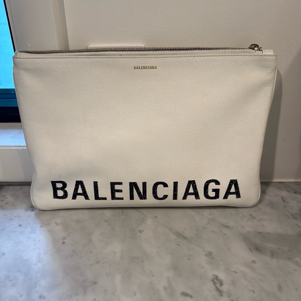 Balenciaga Logo pouch